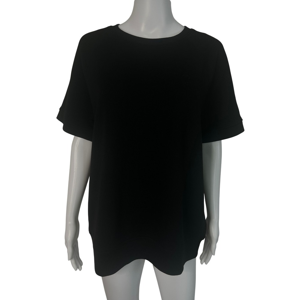 Carhartt Women's Medium Sweatshirt Relaxed Fit Short Sleeve Black Minimalist